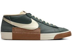 Nike Blazer Low Pro Club Vintage Green Light British Tan Gum Dark Brown Coconut Milk - authentic Nike sneakers
