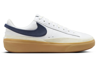 Nike Blazer Phantom Low White Summit White Gum Yellow Midnight Navy - authentic Nike sneakers