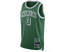 Nike Boston Celtics Jayson Tatum City Edition Swingman Jersey Green/White - authentic Nike apparel