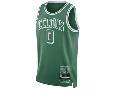 Nike Boston Celtics Jayson Tatum City Edition Swingman Jersey Green/White - apparel view 2