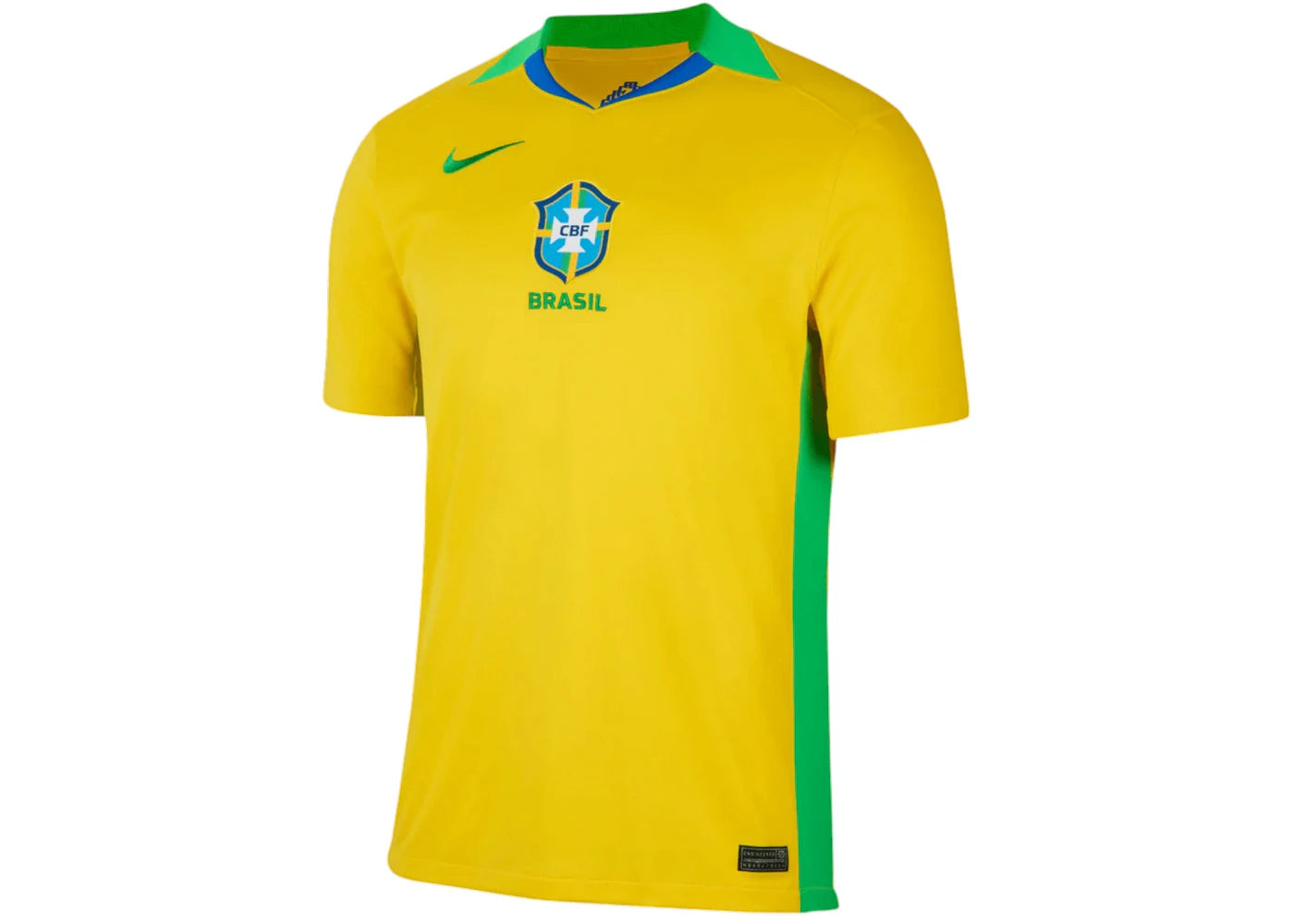 Nike Brasil 2025 Home Stadium Dri-Fit Jersey Yellow - vue secondaire A