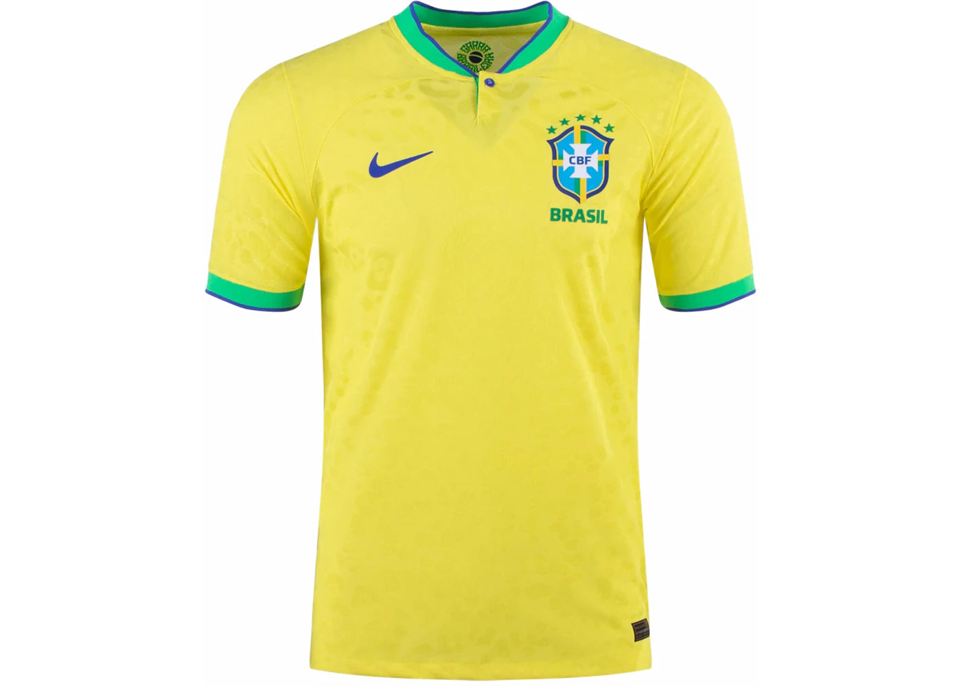 Nike Brazil 2022/23 Stadium Home ADV Dri-FIT Soccer Jersey Dynamic Yellow/Green sneakers - authentic Nike shoes