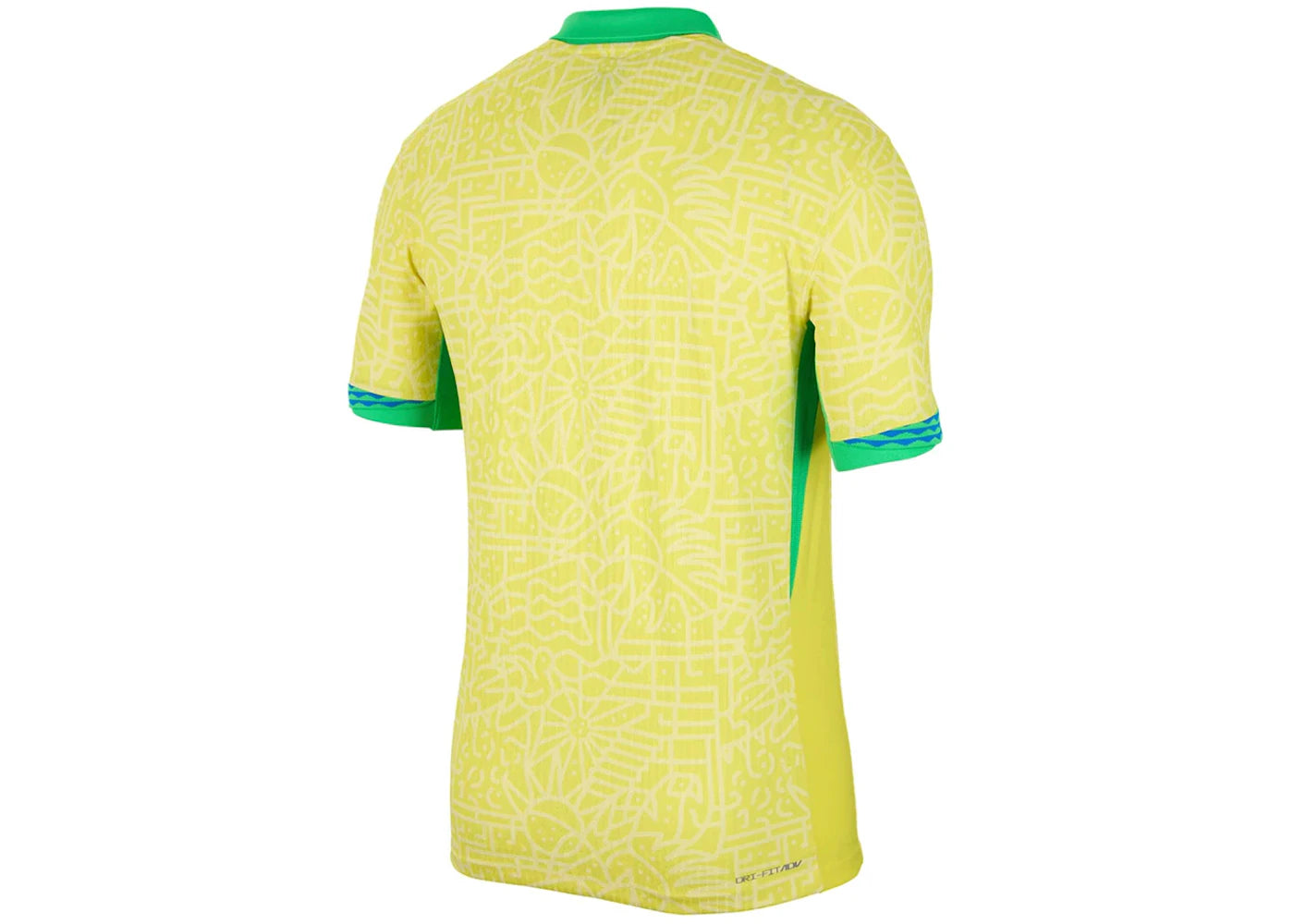 Nike Brazil 2024 Match Home ADV Authentic Jersey Dynamic Yellow/Lemon Chiffon/Green Spark - vue secondaire A