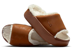 Nike Calm Elevation Fur Slide Light British Tan Coconut Milk (Women's)