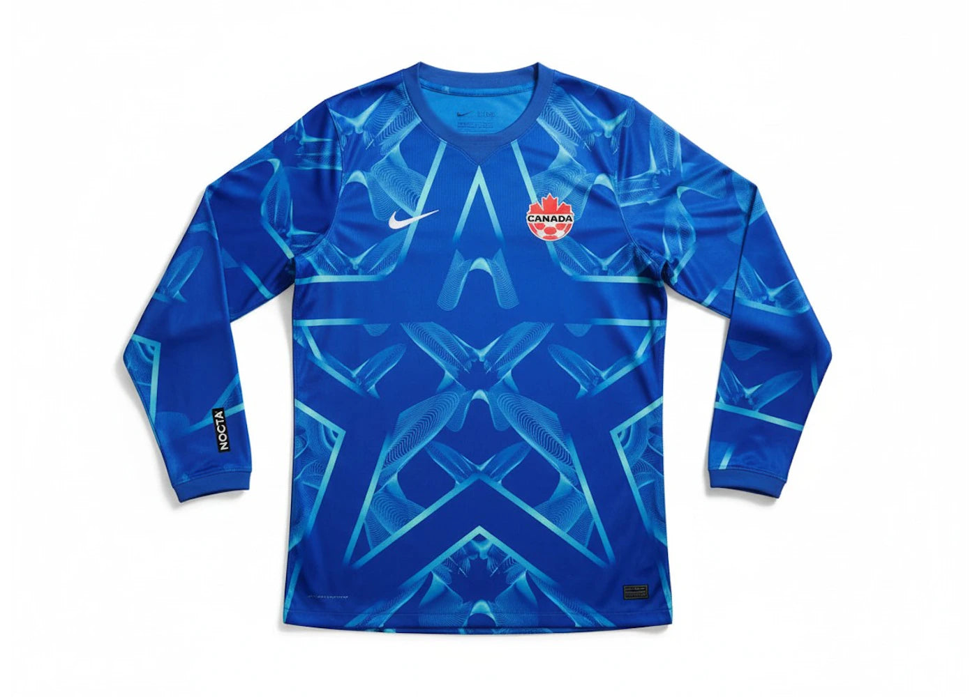 Nike Canada CSA x NOCTA L/S Goalkeeper Jersey Blue - vue secondaire A