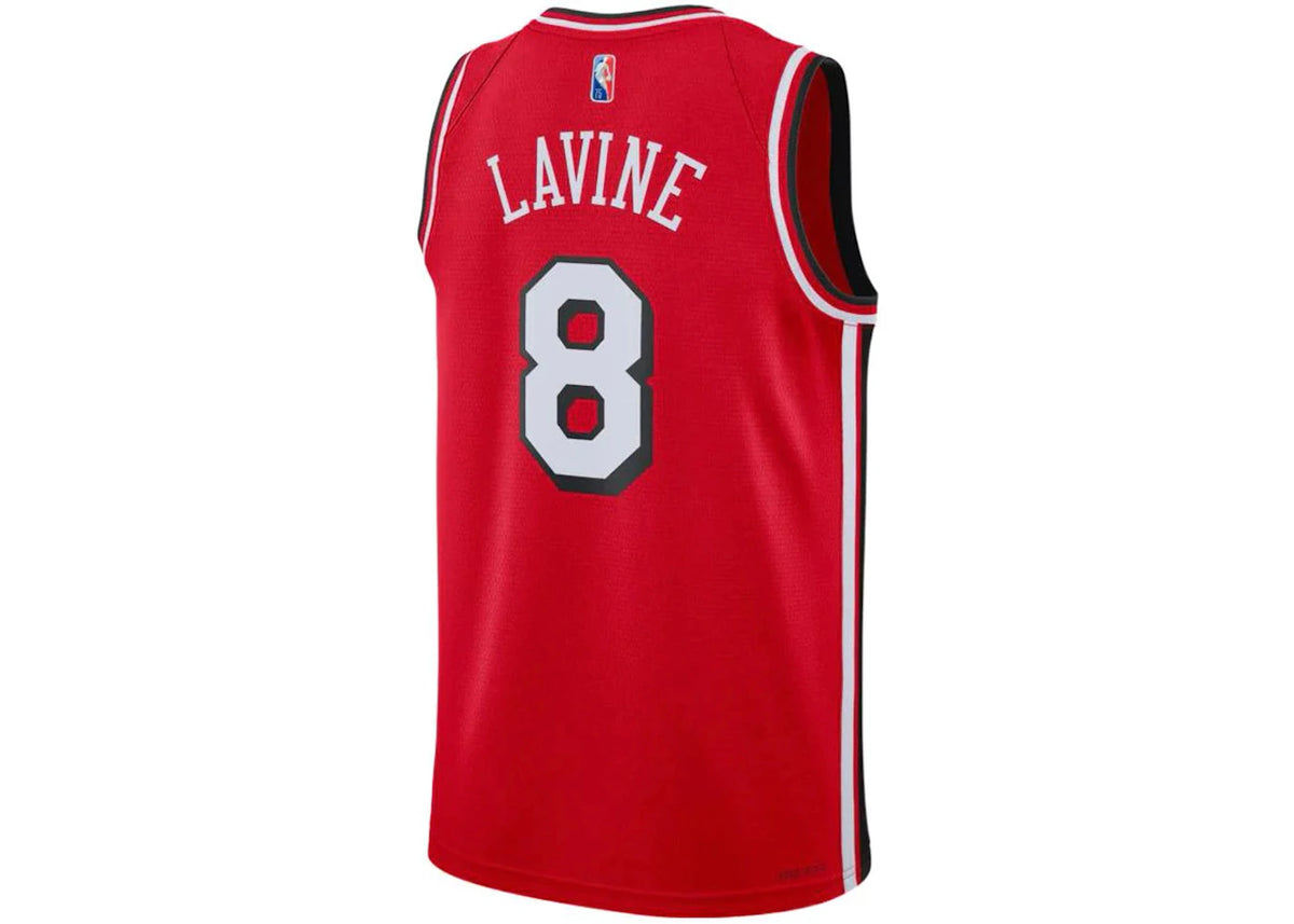 Nike Chicago Bulls Lavine City Edition Jersey Red - vue secondaire B