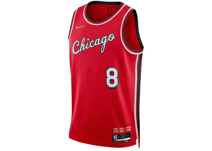 Nike Chicago Bulls Lavine City Edition Jersey Red - apparel view 2