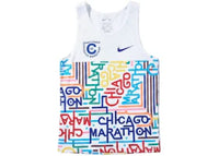Nike Chicago Marathon 2025 Aeroswift Tank White/University Red/Deep Night
