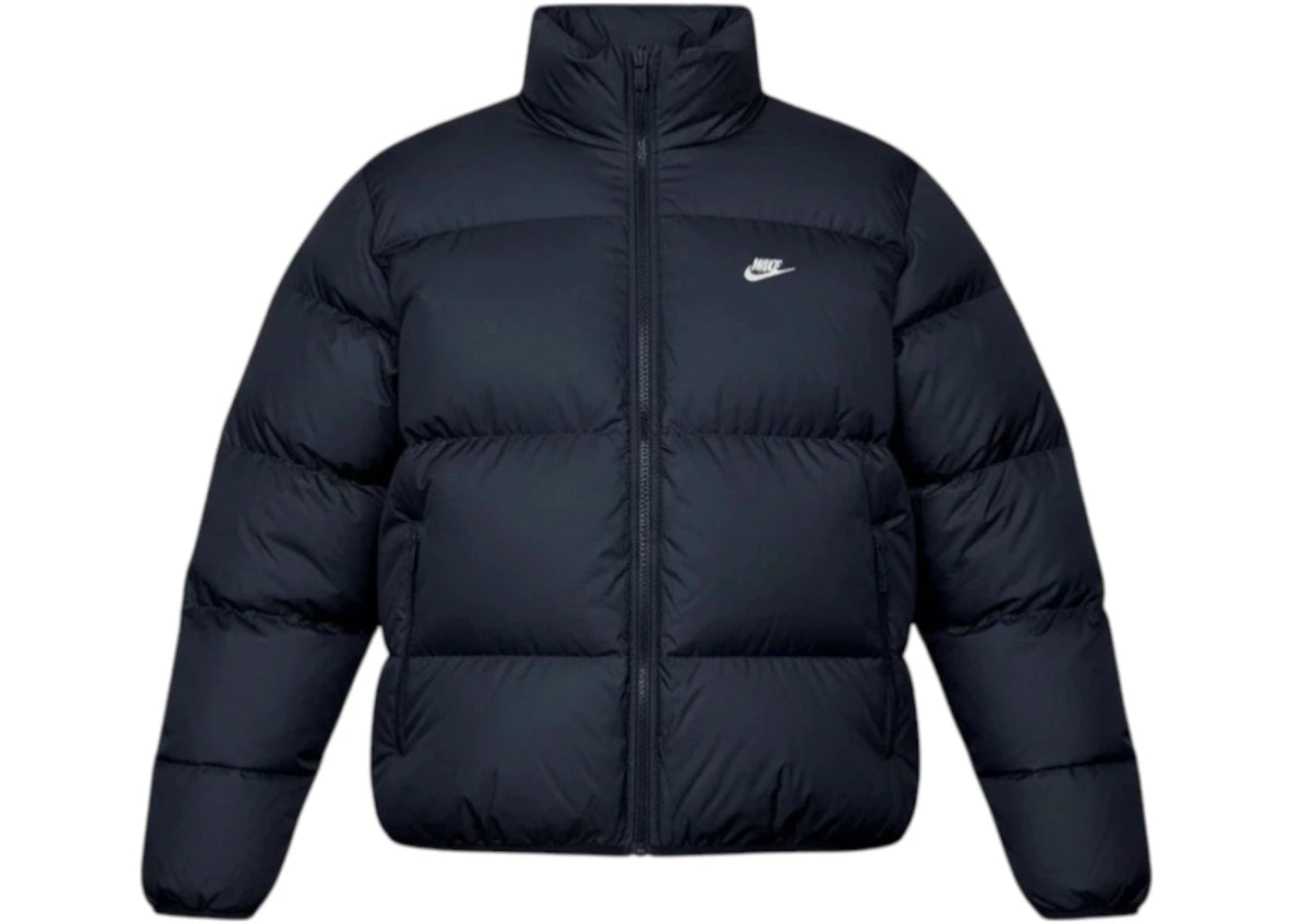 Nike Club Puffer Jacket Black/White - vue 360