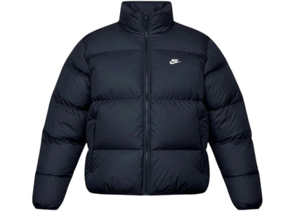 Nike Club Puffer Jacket Black/White - authentic Nike apparel