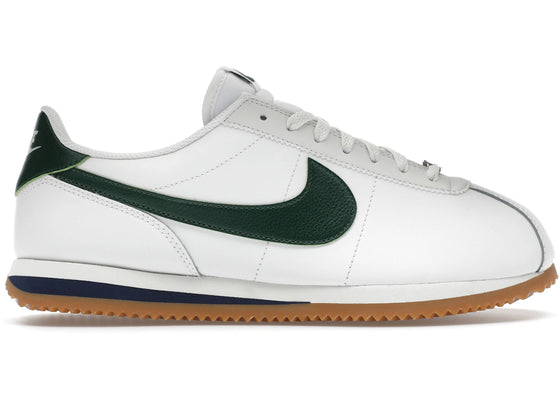 Nike Cortez Leather Summit White Fir Midnight Navy sneakers - authentic Nike shoes