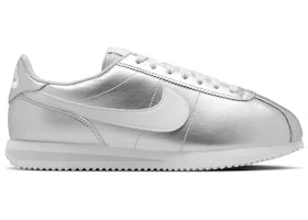 Nike Cortez Metallic Silver (Women's) - authentic Nike sneakers