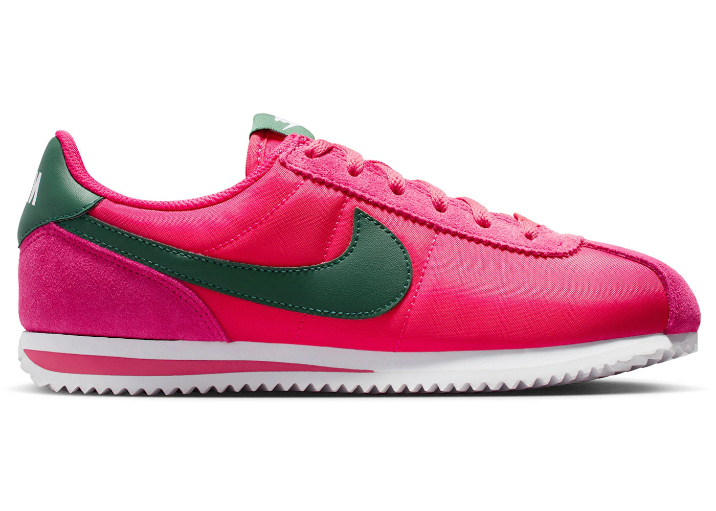 Nike Cortez Textile Rush Pink White Fir (GS) - vue 360
