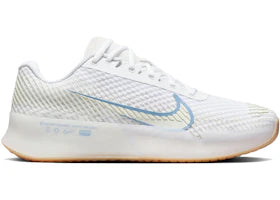 Nike Court Air Zoom Vapor 11 HC White Light Blue (Women's) - vue 360