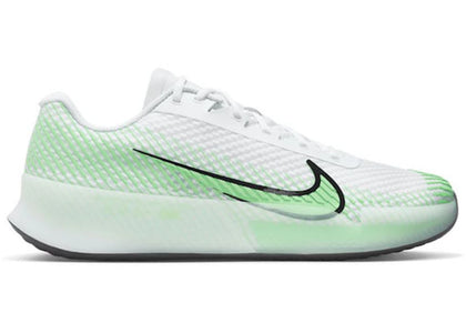 Nike Court Air Zoom Vapor 11 HC White Poison Green - authentic Nike sneakers