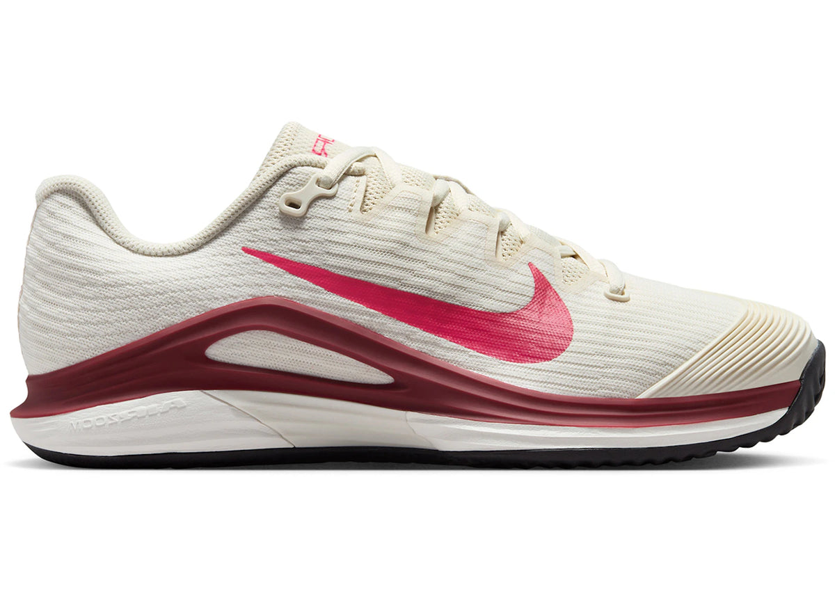 Nike Court Air Zoom Vapor 12 Clay Pale Ivory Sail Team Red Rush Pink (Women's) - vue secondaire A