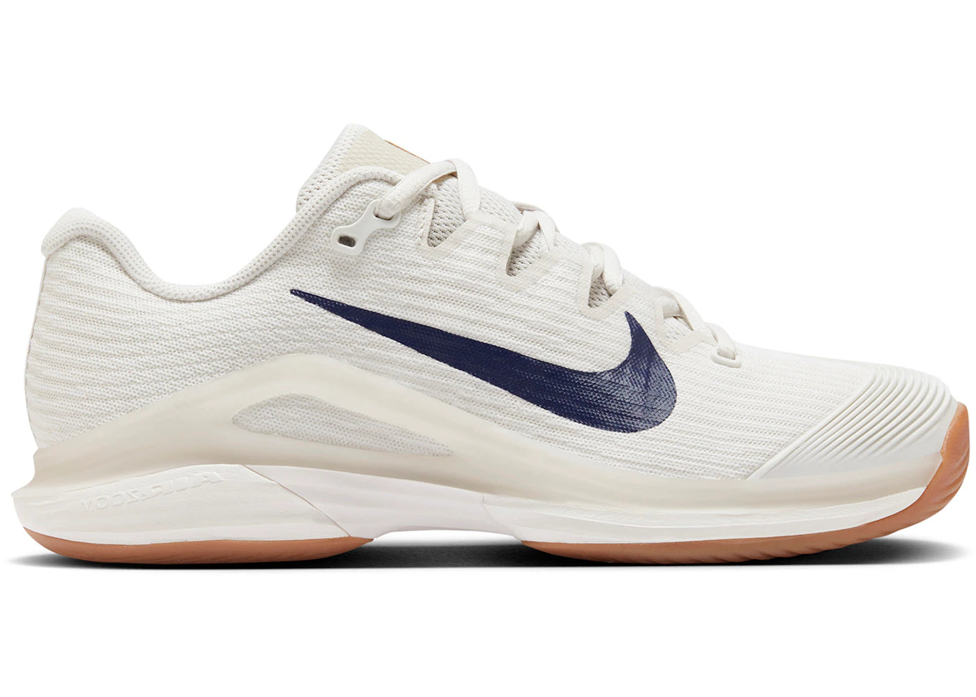Nike Court Air Zoom Vapor 12 HC Summit White Phantom Gum Medium Brown Binary Blue (Women's) - vue 360