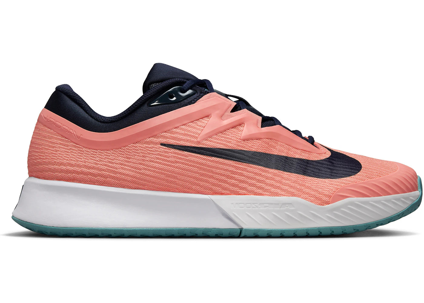 Nike Court Air Zoom Vapor Pro 3 HC Apricot Agate White Denim Turquoise Obsidian - vue secondaire A