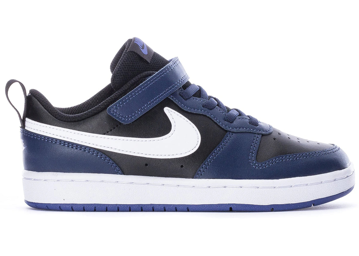 Nike Court Borough Low 2 Midnight Navy Black White (PS) - vue secondaire A