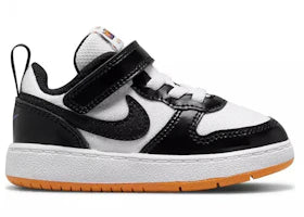 Nike Court Borough Low 2 White Black Kumquat (TD)