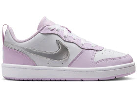 Nike Court Borough Low Recraft SE Doll White Metallic Silver (GS) - authentic Nike sneakers