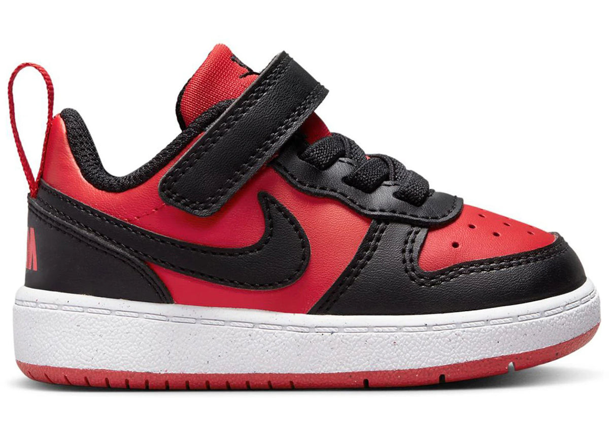Nike Court Borough Low Recraft University Red Black (TD) - vue secondaire A