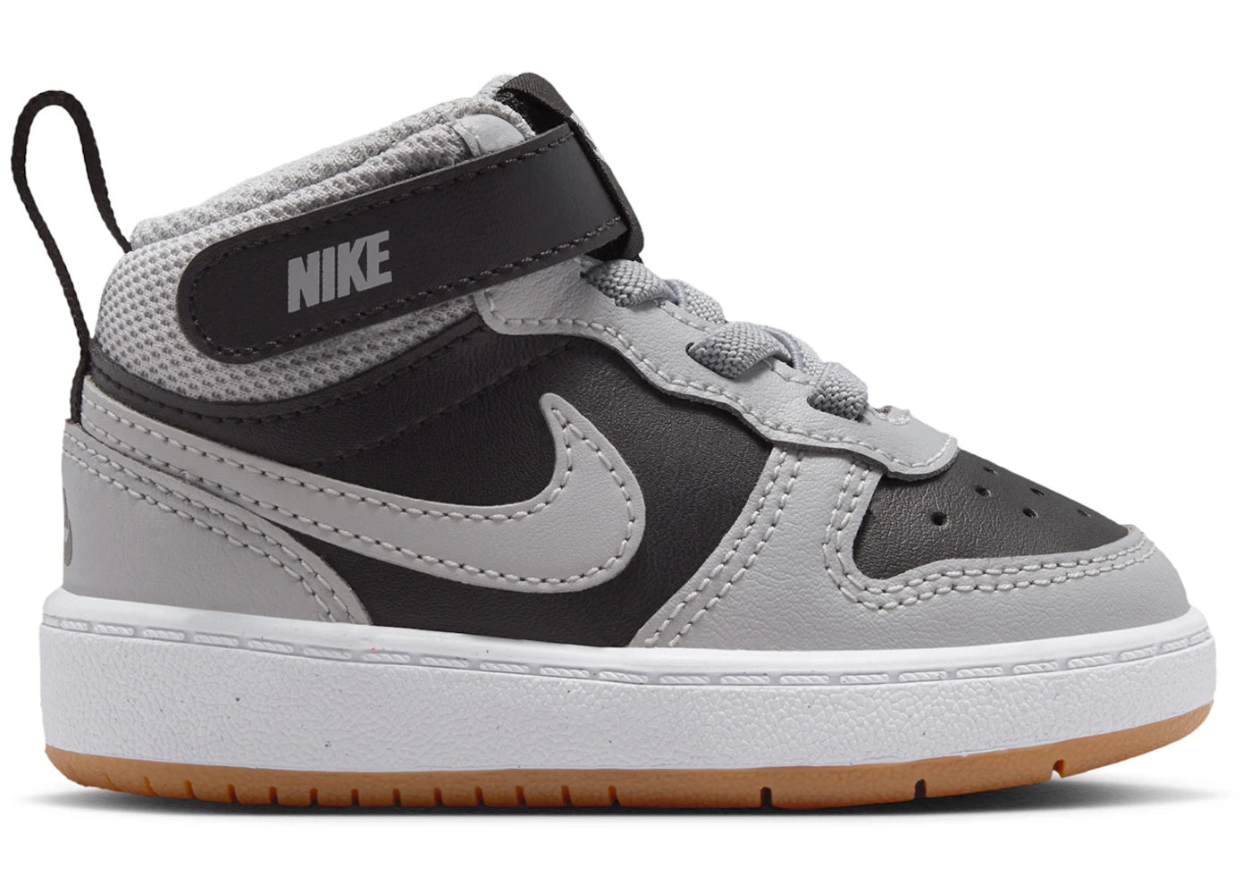 Nike Court Borough Mid 2 Black Light Smoke Grey Gum (TD) - vue 360