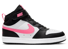 Nike Court Borough Mid 2 Black White Sunset Pulse (PS)