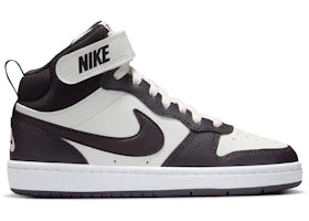 Nike Court Borough Mid 2 Sail White Burgundy Ash (GS) - authentic Nike sneakers