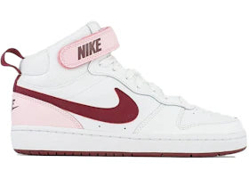 Nike Court Borough Mid 2 White Pink Foam (GS) - vue 360