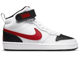 Nike Court Borough Mid 2 White University Red (GS) - vue 360