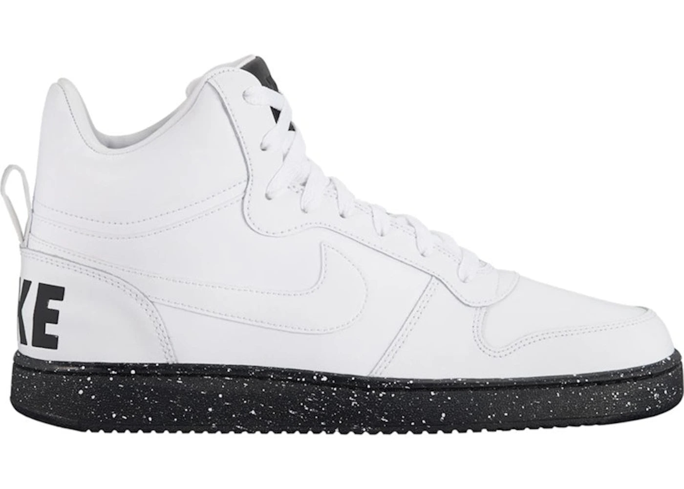 Nike Court Borough Mid White Black Speckled Sole - vue 360