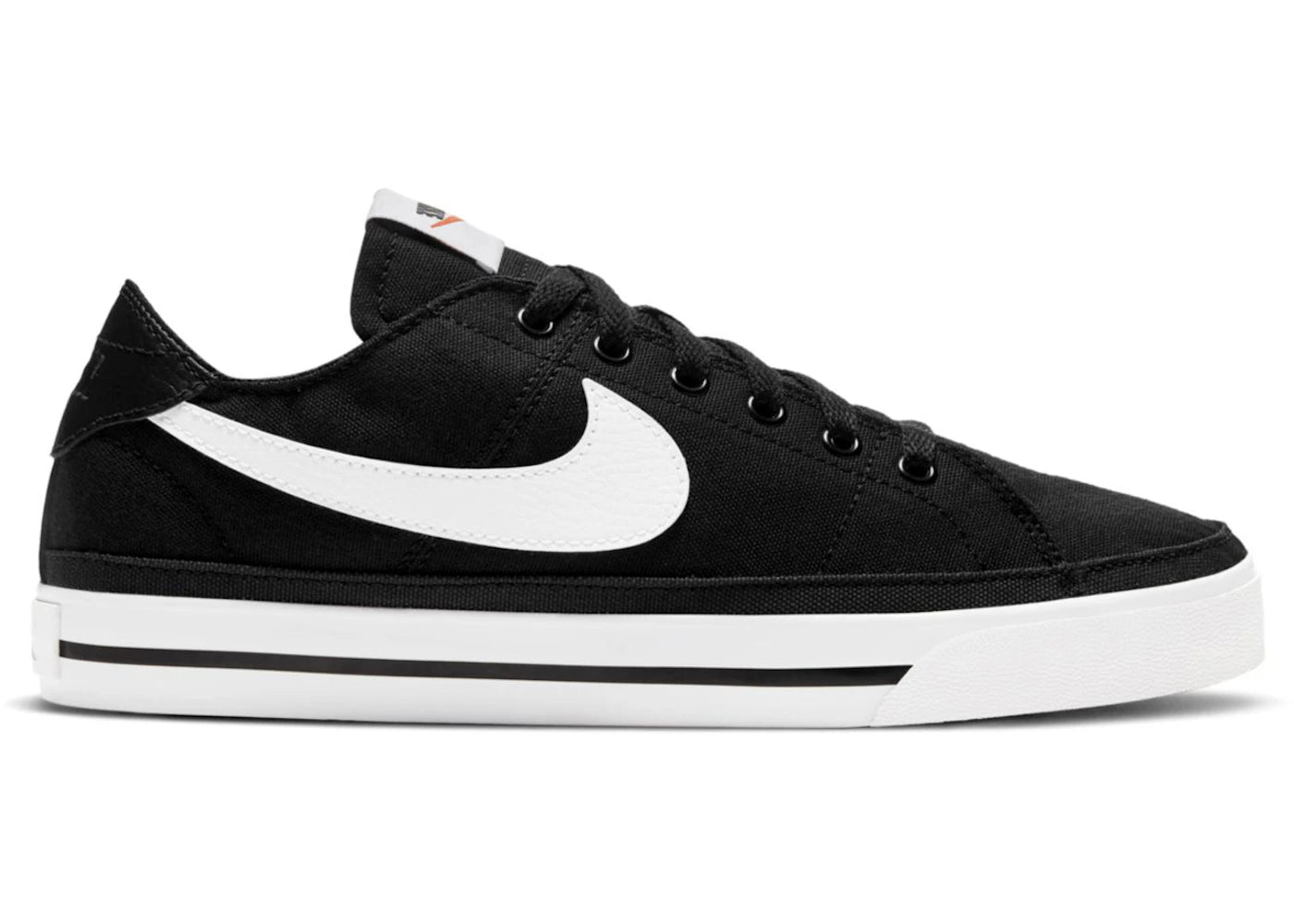Nike Court Legacy Canvas Black White (Women's) - vue 360