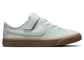 Nike Court Legacy Light Silver Gum Dark Brown White (PS) - authentic Nike sneakers