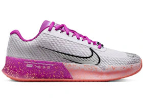 Nike Court Vapor 11 HC Premium Barely Grape Vivid Grape Light Wild Mango Metallic Silver (Women's) - vue 360