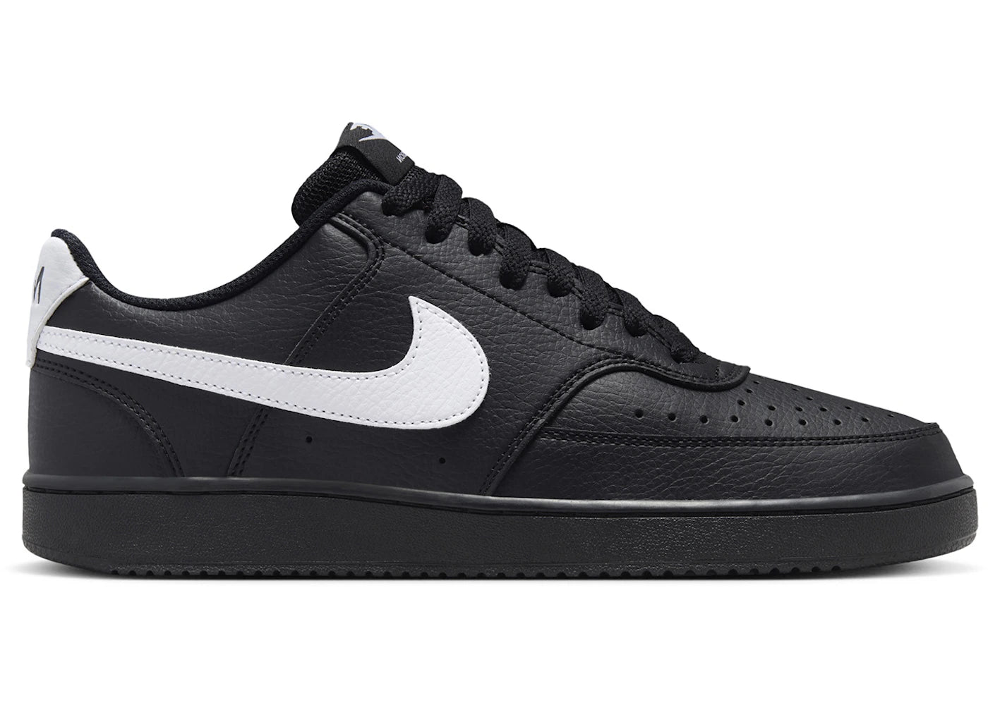 Nike Court Vision Low Black Black White - vue 360