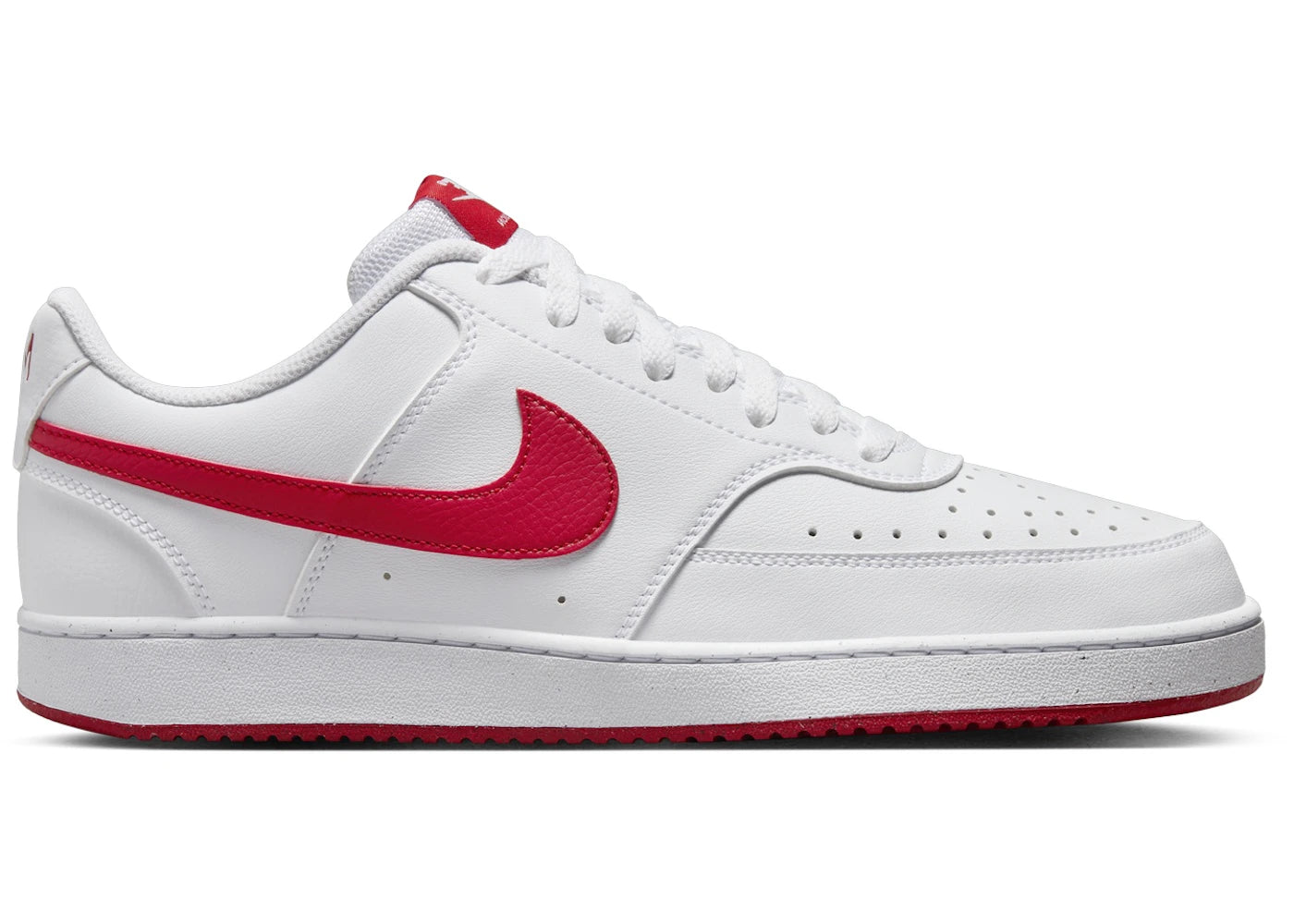 Nike Court Vision Low Next Nature White University Red - vue 360