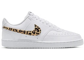 Nike Court Vision Low SE White Leopard Swoosh (Women's)