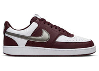 Nike Court Vision Low White Burgundy Metallic Pewter (Women's)