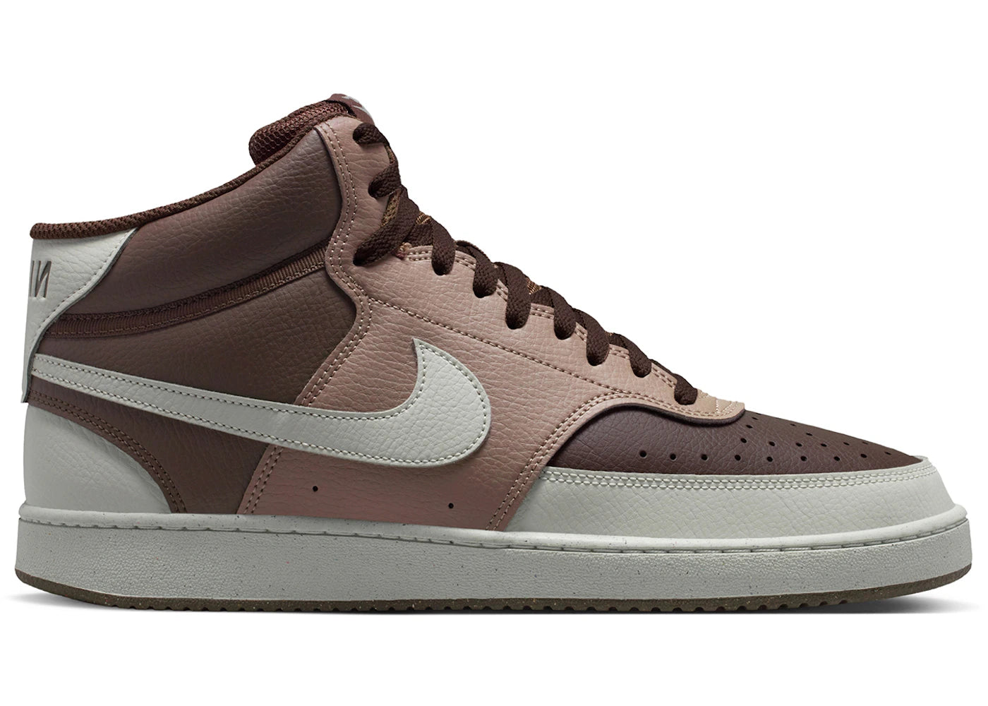 Nike Court Vision Mid Next Nature Baroque Brown Light Bone - vue 360
