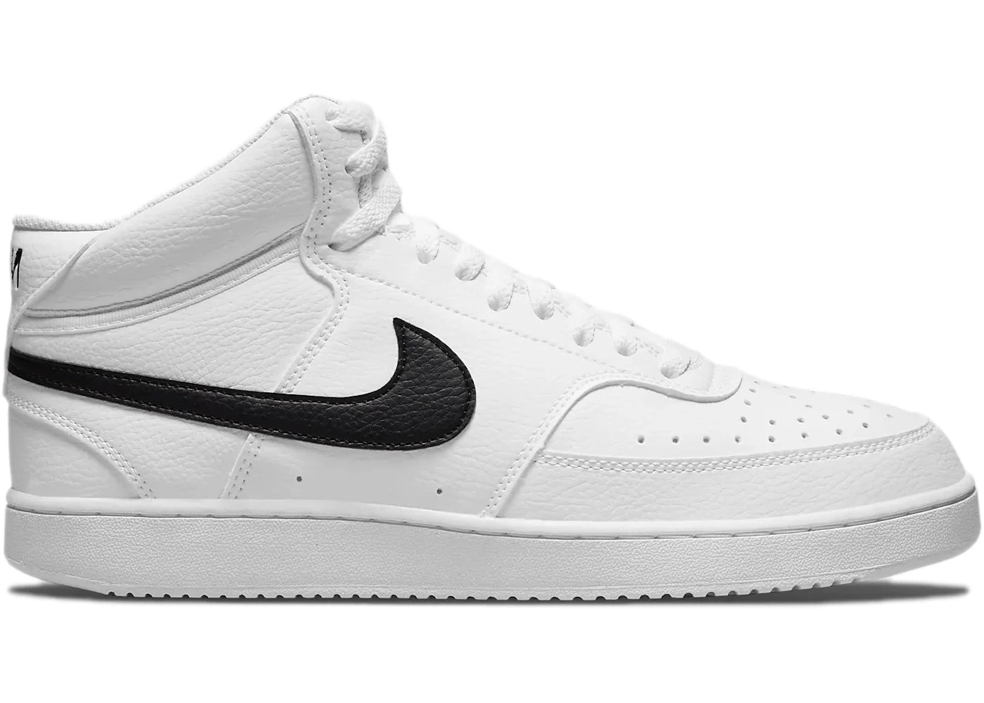Nike Court Vision Mid Next Nature White Black - vue 360