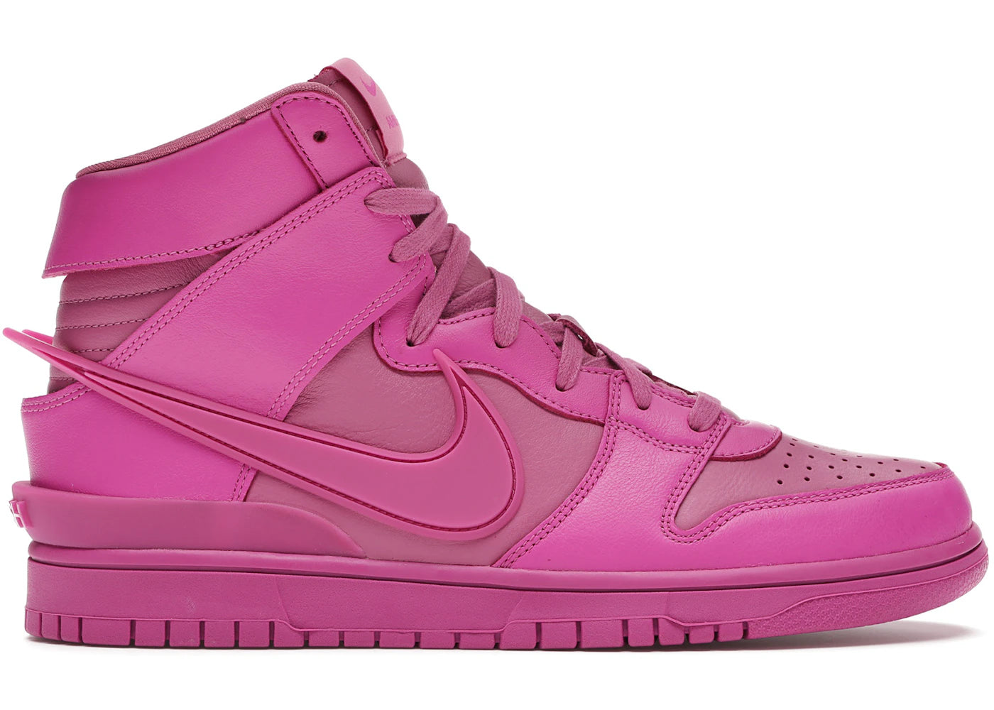 Nike Dunk High AMBUSH Active Fuchsia - vue 360