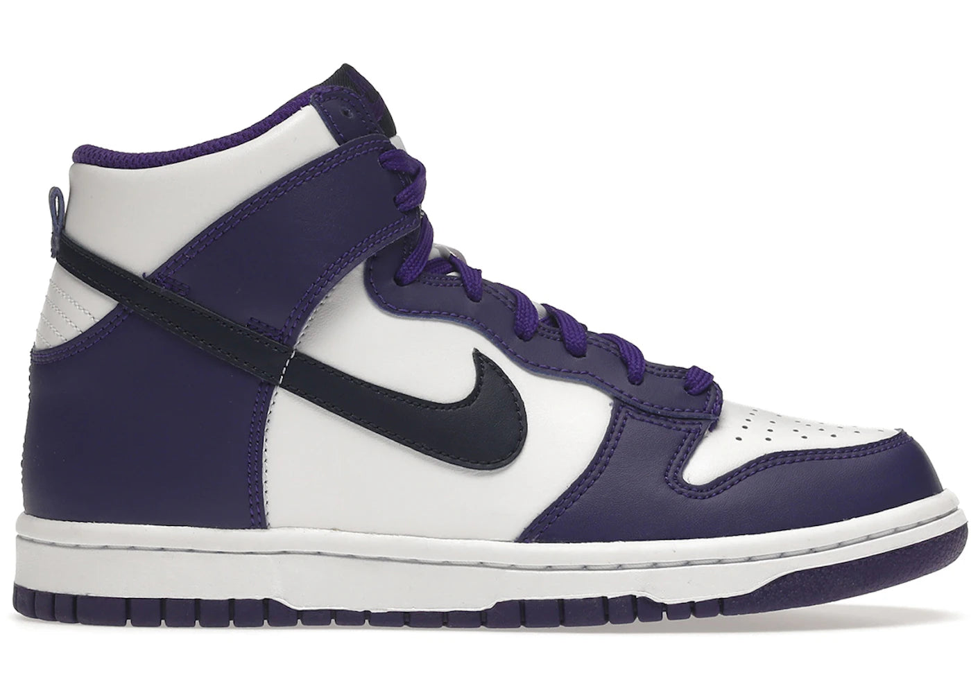 Nike Dunk High Electro Purple Midnight Navy (GS) sneakers - authentic Nike shoes