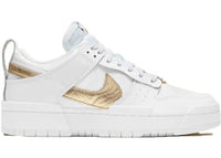 Nike Dunk Low Disrupt White Metallic Gold (Women's)