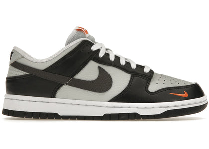 Nike Dunk Low Black Total Orange Mini Swoosh sneakers - authentic Nike shoes