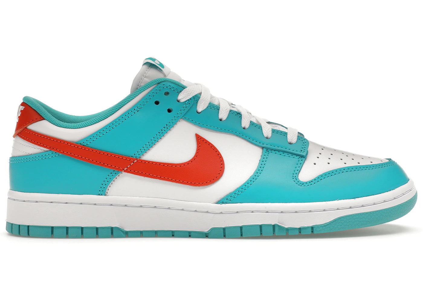 Nike Dunk Low Miami Dolphins - vue 360