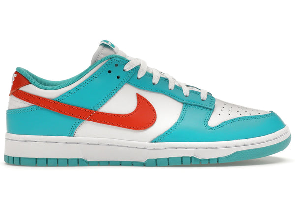 Nike Dunk Low Miami Dolphins sneakers - authentic streetwear shoes