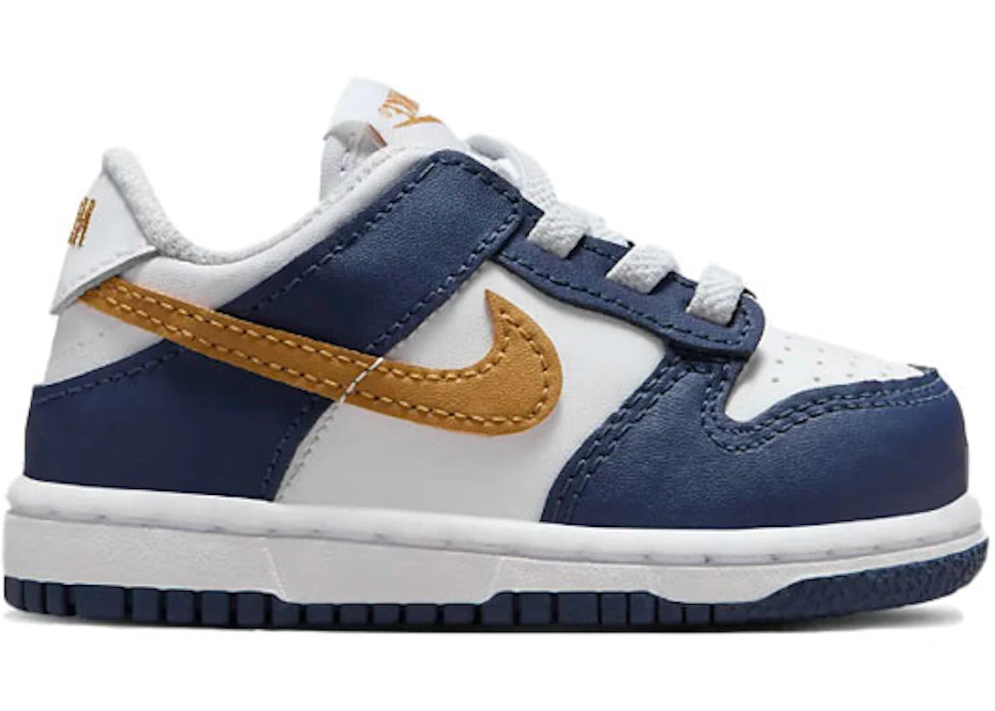 Nike Dunk Low Midnight Navy Wheat (TD) - vue 360