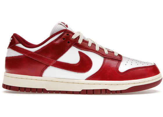 Nike Dunk Low PRM Vintage Team Red (Women's) sneakers - authentic streetwear shoes
