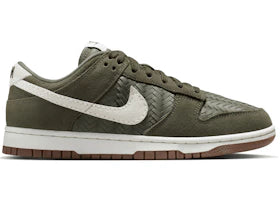 Nike Dunk Low Premium SE Woven Medium Olive Gum (Women's)